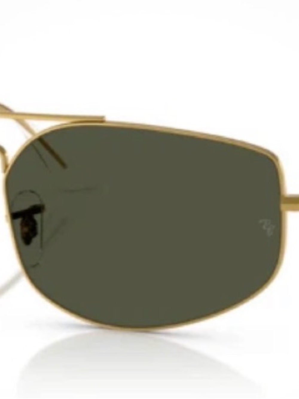 RAY-BAN RB 3845 9196/31 Gold Metal Frame Sunglasses 60-17-140